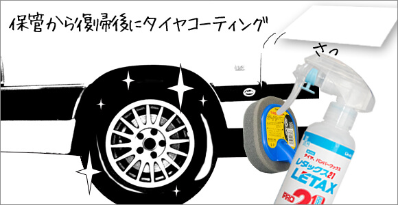 ノーマルタイヤの艶は?